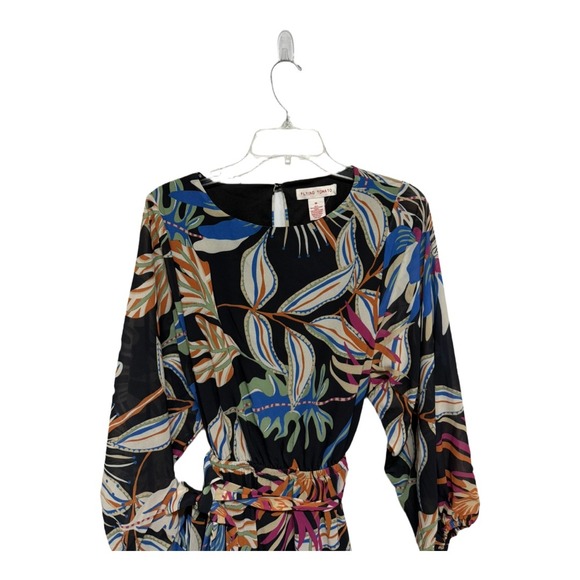 Flying Tomato Anthropologie bohemian-inspired mini dress tropical floral Medium - Picture 3 of 6